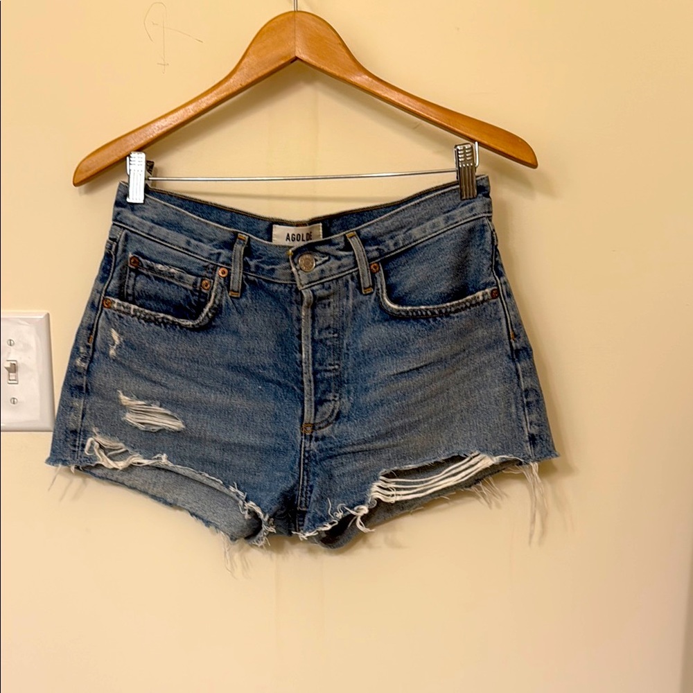Agolde Parker denim cutoffs size 26